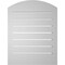 Ekena Millwork Arch Top Surface Mount PVC Gable Vent: Non-Functional, w/2"W x 1-1/2"P Brickmould Frame, 20"W x 24"H GVPAR20X2402SN - alternate 2